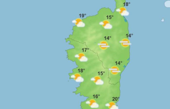 Previsioni meteo per questo martedì 26 novembre 2024 in Corsica