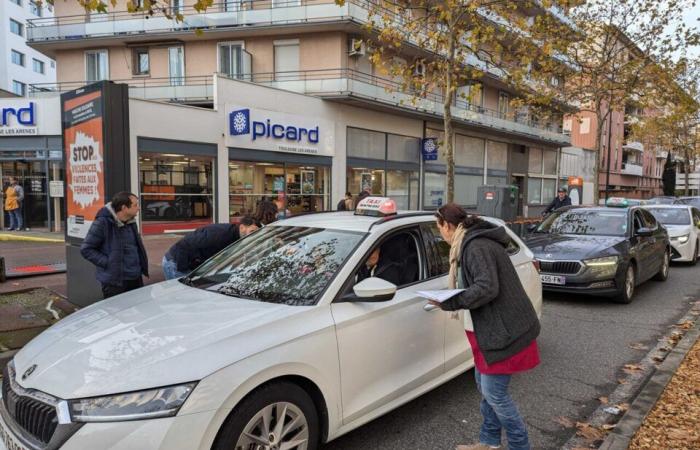 Tra dighe di raccolta e filtraggio, i taxi si sono mobilitati a Tolosa