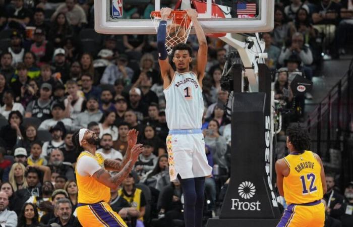 Risultato finale: gli Spurs lottano valorosamente, ma cadono contro i Lakers 119-101