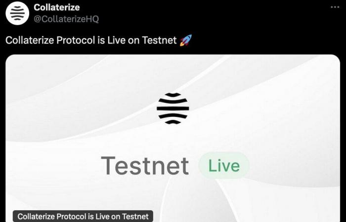 Collaterize: la rivoluzione RWA in corso, vede la luce un primo testnet pubblico