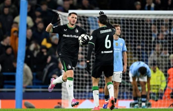 Il Manchester City pareggia in casa contro il Feyenoord dopo essere in vantaggio di tre gol