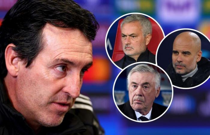 Unai Emery può battere Pep Guardiola, Carlo Ancelotti e Jose Mourinho e raggiungere per primo la Champions League stasera