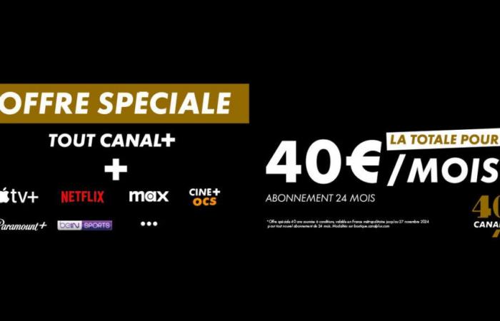 CANAL+: ultimo giorno per approfittare dell'OFFERTA SPECIALE 40 ANNI*