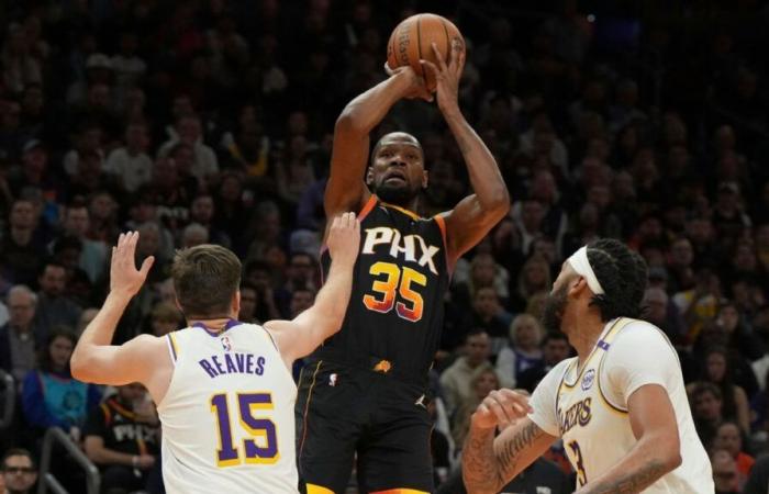 Durant e Beal ritornano mentre i big 3 dei Suns guidano la disfatta dei Lakers