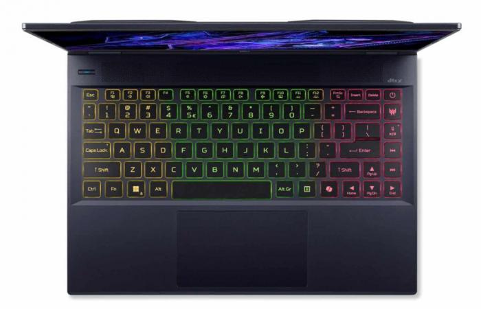 Promo 1699€ Acer Predator Helios Neo 14 PHN14-51-59AF, Ultrabook gamer multimediale 14″ 2.5K 120Hz 8h Core Ultra RTX 4060 RAM 32 Go facile da trasportare