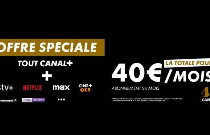 Approfitta dell'OFFERTA SPECIALE 40 ANNI* per il 40° anniversario di CANAL+