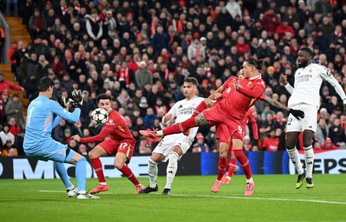 Nonostante un grande Courtois, un Real Madrid appesantito da Mbappé soffre la legge del Liverpool