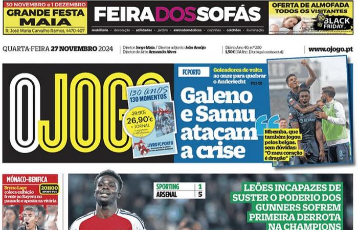 Rassegna stampa: “Angeli caduti”, “Leone senza artigli” e il garrese dello Sporting contro i cannoni – Notizie