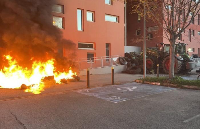 MSA murata, incendi e bloccata la tangenziale di Nîmes