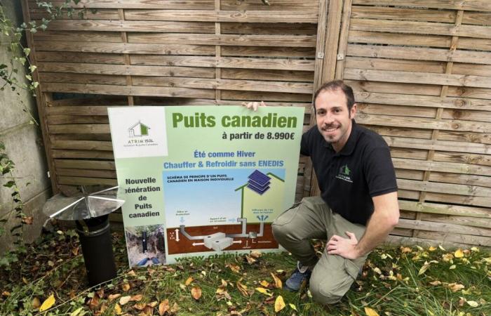 Questo residente della Val-d'Oise produce pozzi canadesi, riscaldamento economico ed ecologico