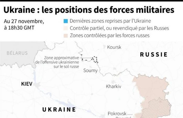 Ucraina: il massiccio attacco russo risponde al lancio dei missili ATACMS americani, afferma Putin – 28/11/2024 alle 13:22