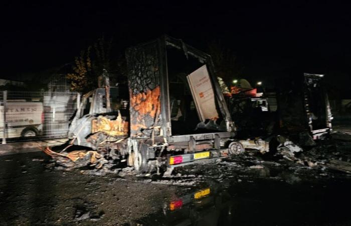 I sei camion del banco alimentare del Gard distrutti in un incendio a Nîmes