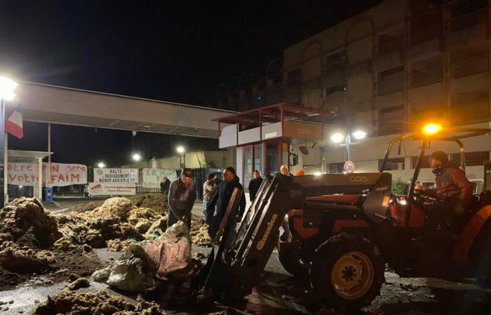 Gli agricoltori delle Alpi Marittime scaricano il letame davanti alla prefettura la mattina presto per mostrare la loro rabbia, si prevedono disagi sulla strada