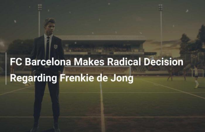 L’FC Barcelona prende una decisione radicale riguardo Frenkie de Jong