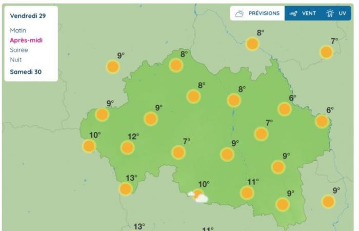 Allier (meteo) – Che tempo farà venerdì 29 novembre?