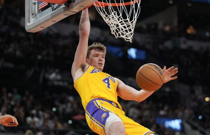 Dalton Knecht guida i Lakers nella disfatta degli Spurs