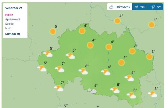 Allier (meteo) – Che tempo farà venerdì 29 novembre?