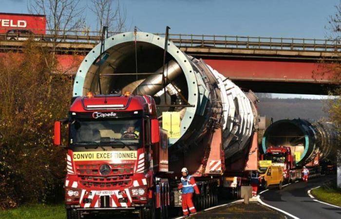 due convogli eccezionali partirono da Frouard per Saint-Avold