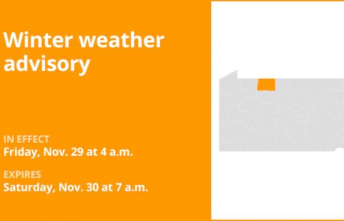 Avvisi meteo invernali per la contea di McKean per venerdì e sabato – fino a 4 pollici di neve