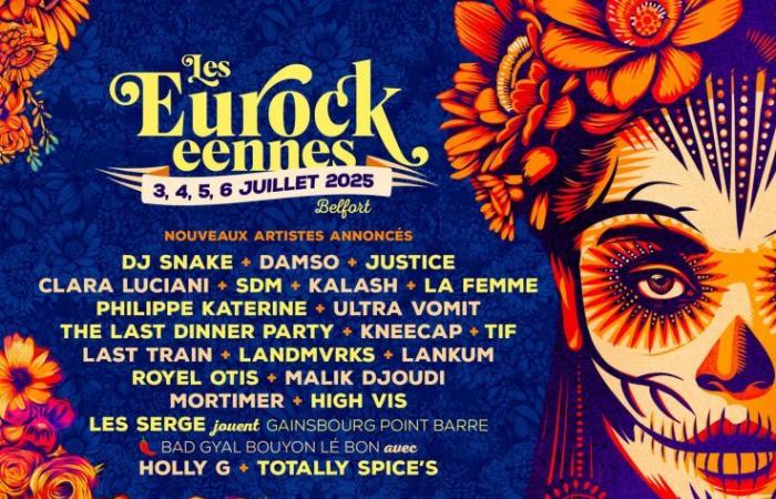 Les Eurockéennes de Belfort 2025: DJ Snake, Justice, Damso… il resto del programma