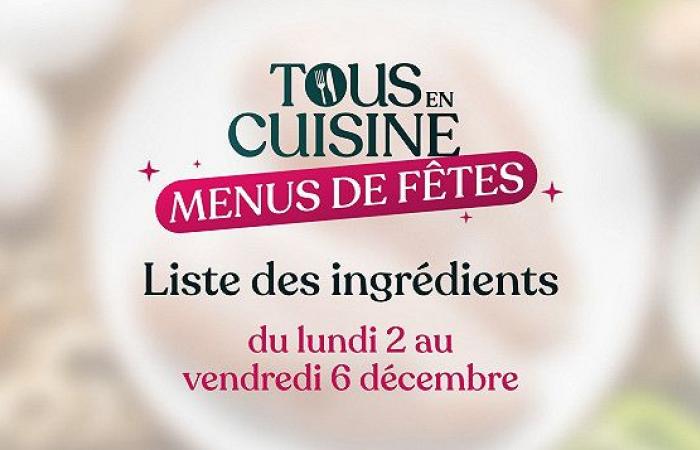 Tutti in cucina Menù delle feste, ingredienti dal 2 al 6 dicembre 2024