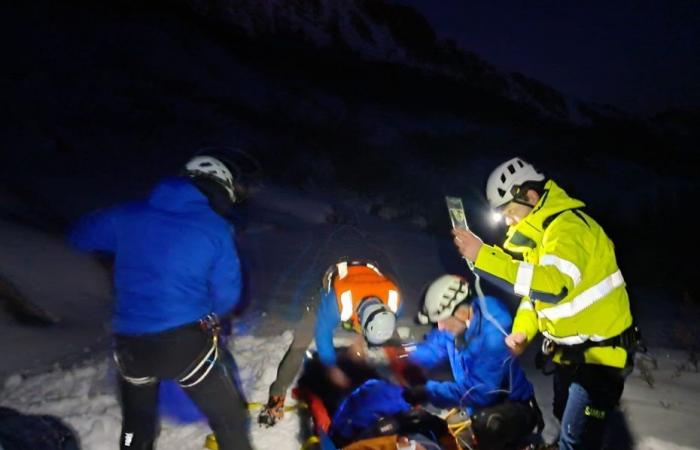 Uno studente di 18 anni soccorso nel cuore della notte dopo una pesante caduta sul Monte Rotondo