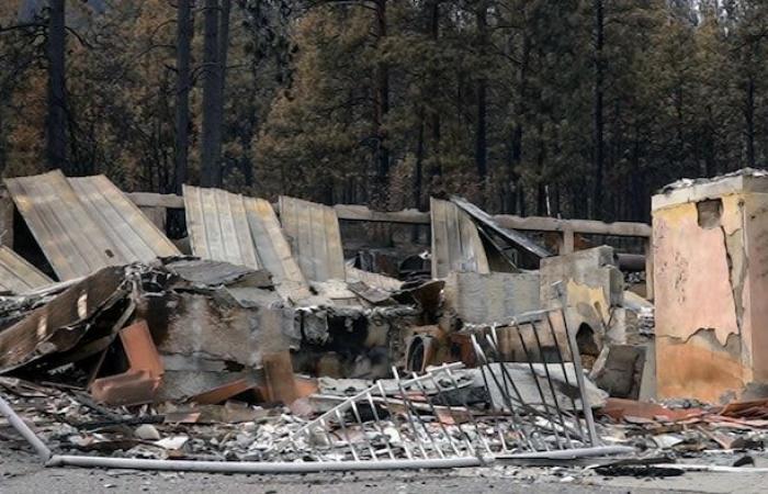 Le braci hanno aiutato la diffusione degli incendi nell'Okanagan