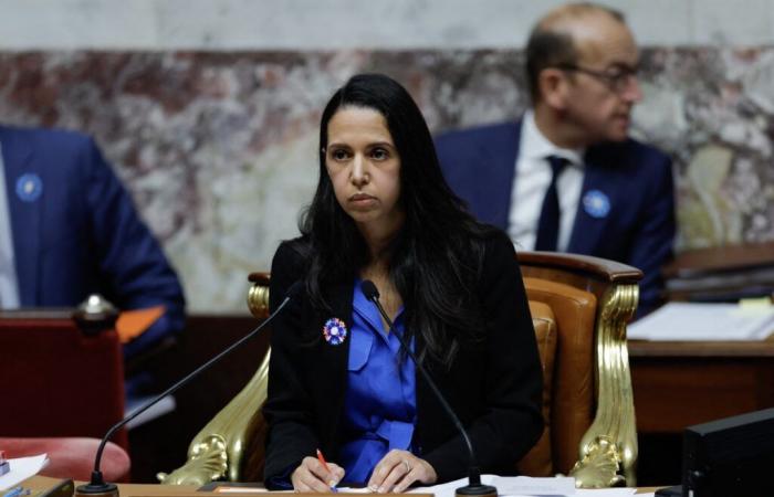 la vicepresidente dell'Assemblea nazionale Naïma Moutchou denuncia le minacce del deputato della LFI Manuel Bompard