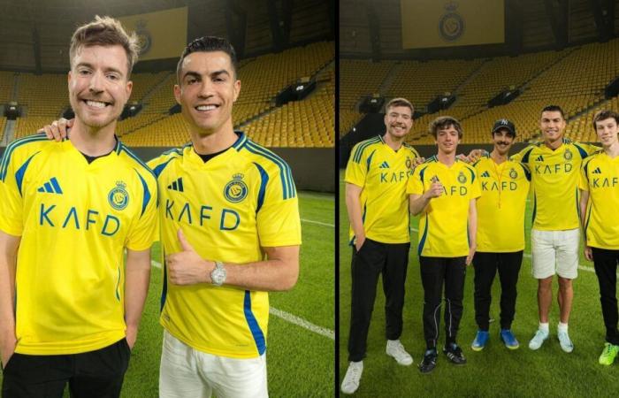 MrBeast condivide una nuova foto con Cristiano Ronaldo con la maglia dell’Al-Nassr prima del “grande video”