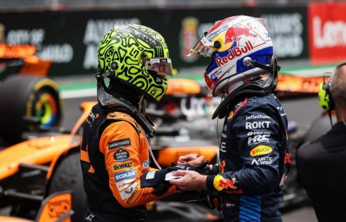 GP del Qatar: Lando Norris reagisce alla strambata del titolo di Max Verstappen