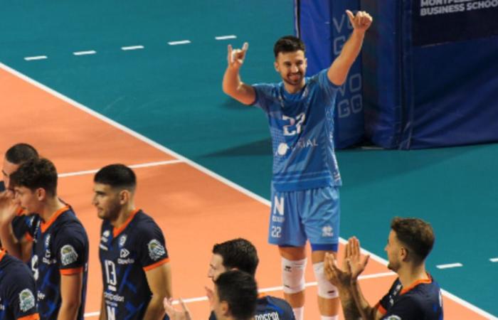 Corentin Phelut, il libero nato a Montpellier, sta vivendo un sogno nel suo club preferito