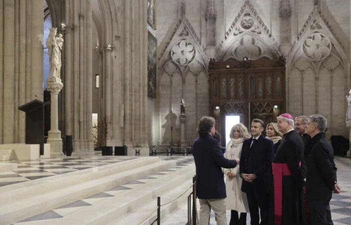 Eredità. L'interno di Notre-Dame de Paris svelato durante la visita di Emmanuel Macron