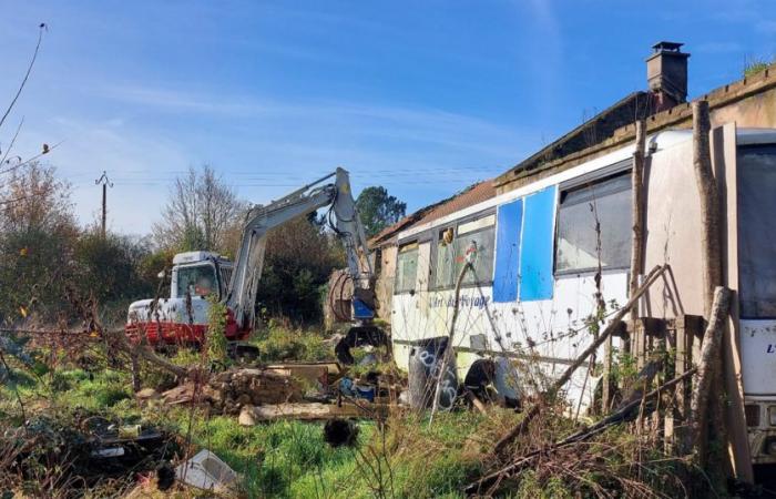 un edificio della vecchia ZAD demolito dalla prefettura