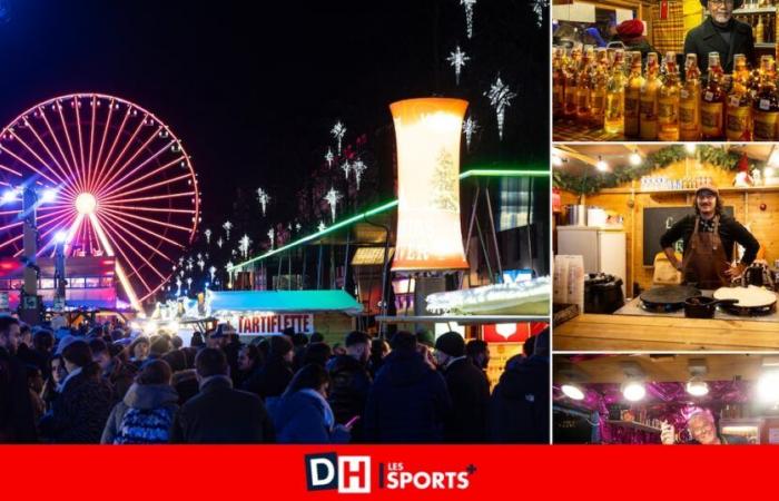 A Bruxelles inizia ufficialmente la stagione del vin brulè: Grand-Place gremita di gente, folla immensa per l’apertura del mercatino di Natale (FOTO)