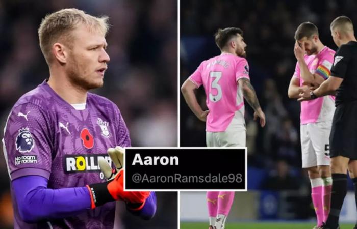 Aaron Ramsdale pubblica il primo tweet da maggio e diventa immediatamente virale dopo Brighton-Southampton – Premier League