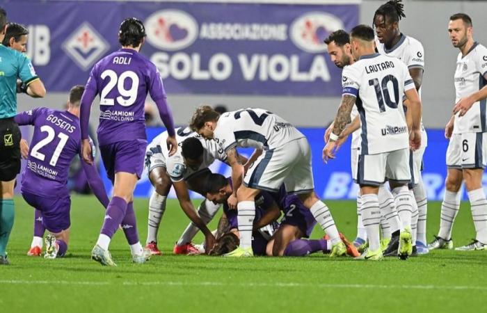 Arrestato un giocatore vittima di un terribile disagio nel bel mezzo di una partita di Fiorentina-Inter