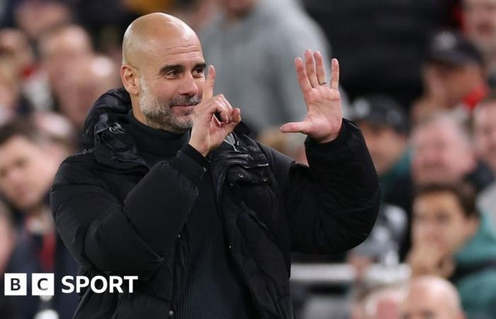 Pep Guardiola: i tifosi del Liverpool cantano “licenziato domattina” all’allenatore del Manchester City