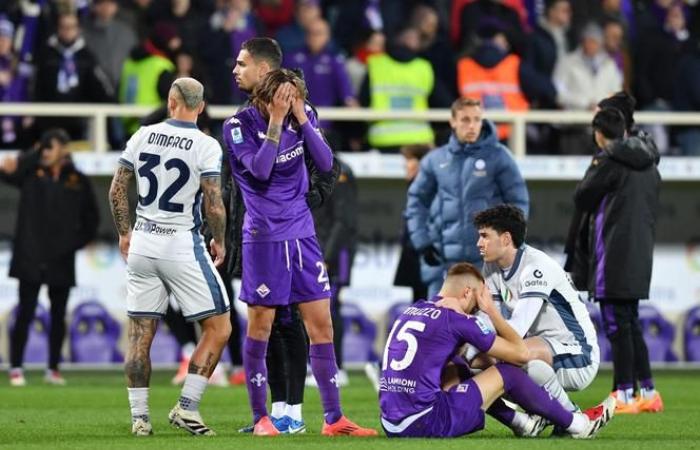 la partita tra Fiorentina e Inter interrotta e poi rinviata per il malore di un giocatore