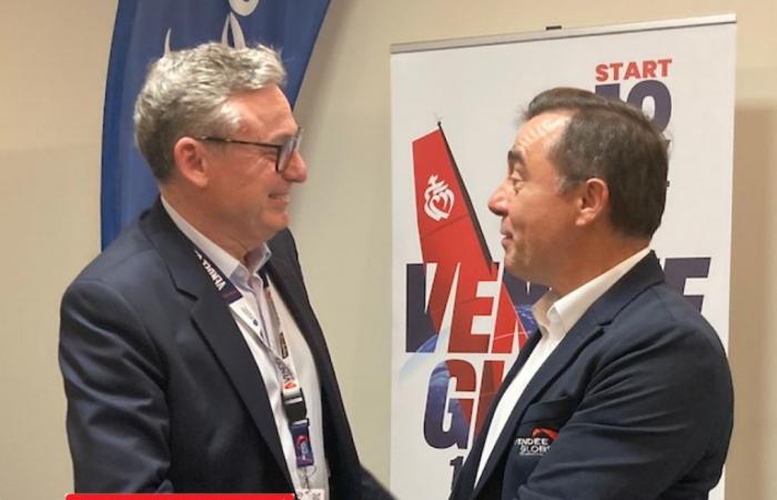 Globo della Vandea di Les Sables-d'Olonne. I catamarani PRIVILÈGE festeggiano il loro 40° anniversario con Alain Leboeuf e il loro creatore Philippe Jeantot