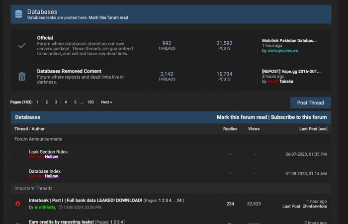 BreachForums, il mercato nero al centro delle fughe di dati