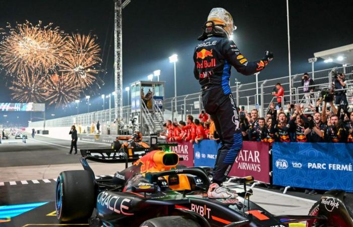 Max Verstappen imperiale sul Gran Premio del Qatar, completano il podio Leclerc e Piastri