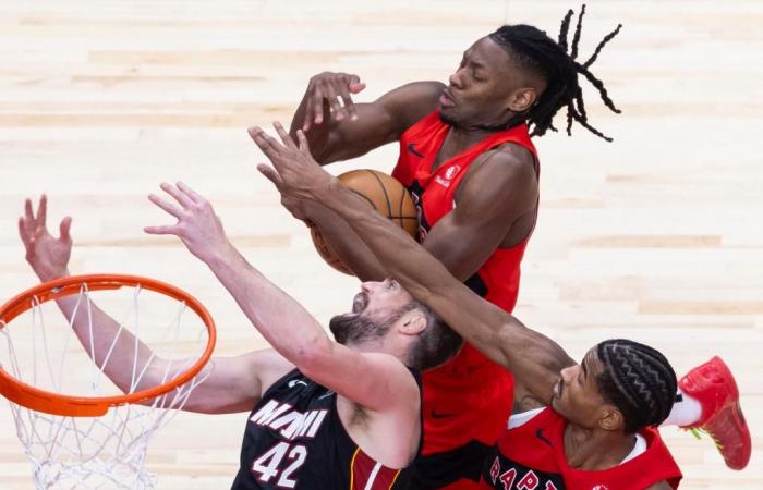 Toronto Raptors contro Miami Heat -Xinhua