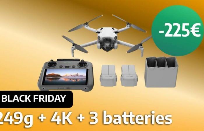 Il Cyber ​​Monday vuole battere il Black Friday e abbassa il prezzo del Dji Mini 4 Pro, uno dei migliori droni