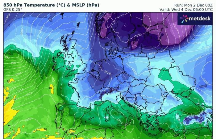 Ritorno del freddo nel fine settimana in Francia? 02/12/2024