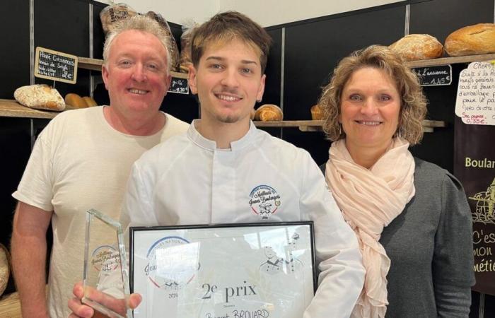 Benoit Brouard, secondo miglior giovane panettiere di Francia, orgoglioso di rappresentare la città di Ciron nell'Indre