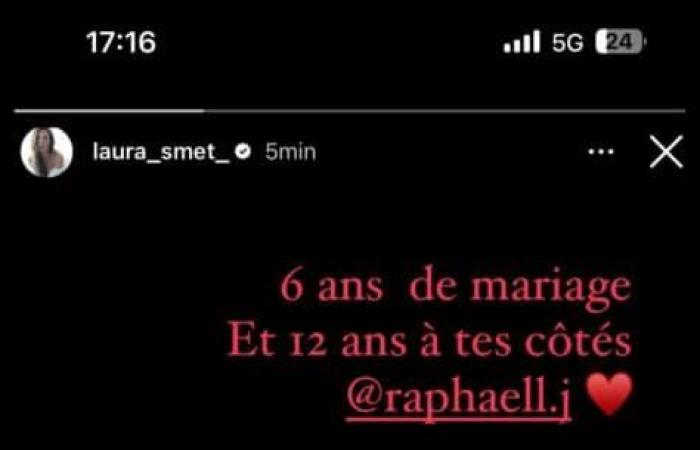 Laura Smet posta una rara foto del marito Raphaël: per i sei anni di matrimonio la loro foto insolita