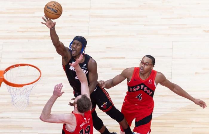 Toronto Raptors contro Miami Heat -Xinhua