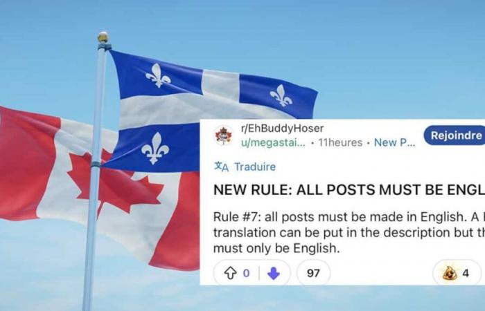 Su Reddit qualcosa si sta muovendo: un gruppo scopre che ci sono troppe pubblicazioni dei quebecchesi e bandisce il francese