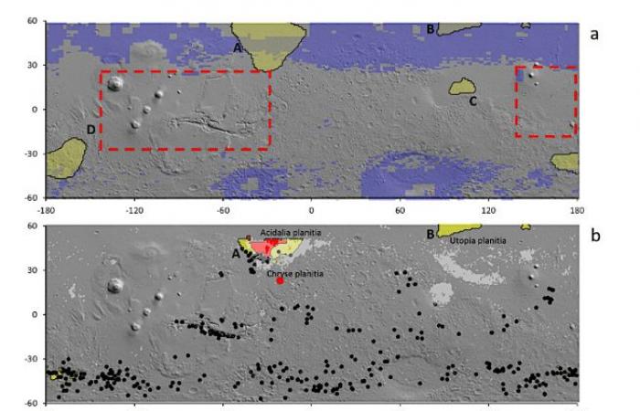 Una zona sotterranea profonda potrebbe sostenere la vita su Marte