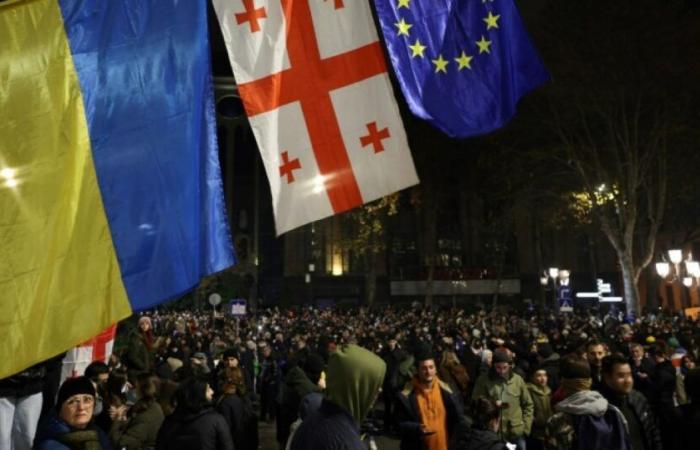 Georgia: decine di migliaia di manifestanti in piazza per la quarta notte consecutiva: Notizie